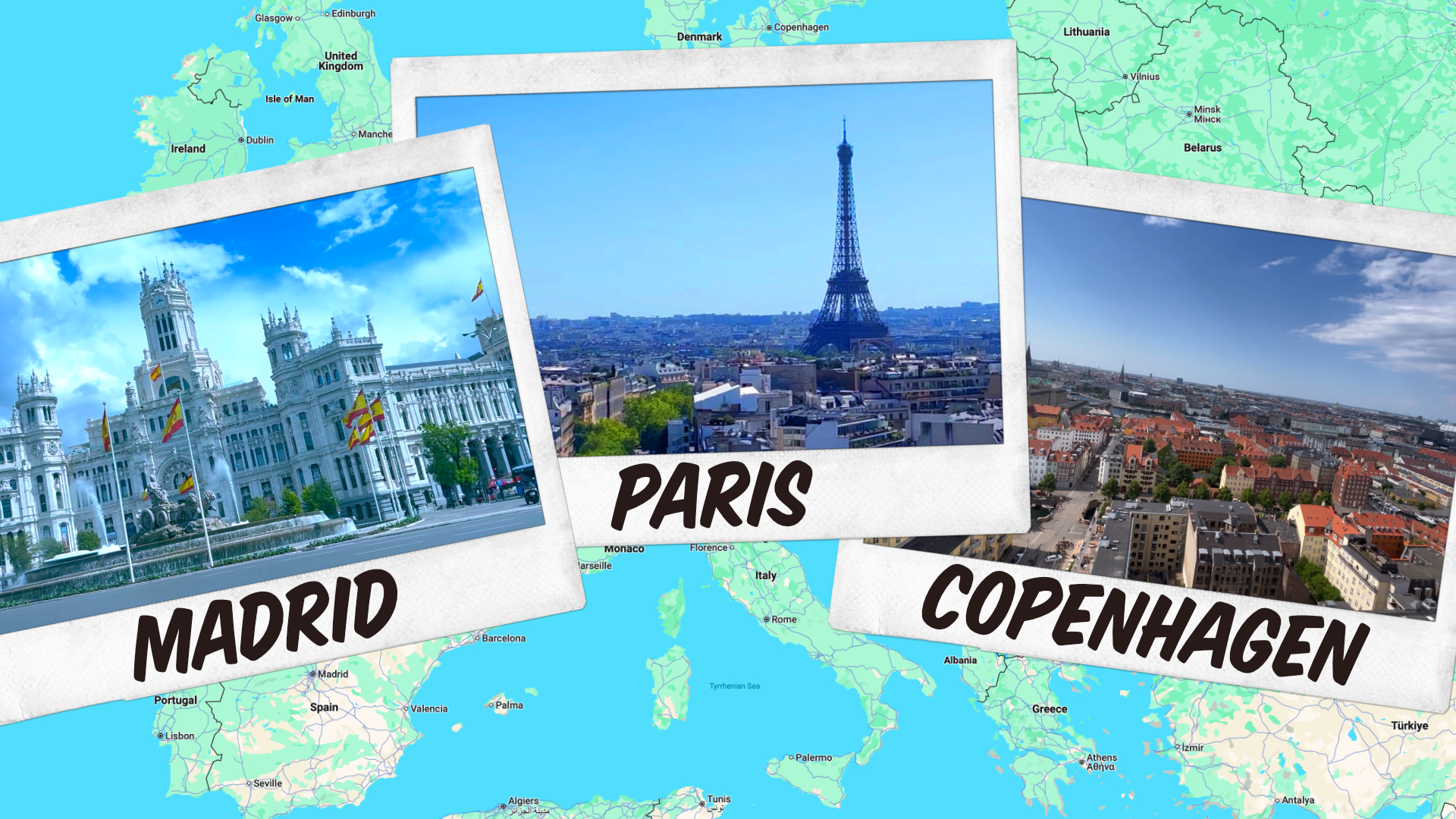 Updated Euro Trip - 3 Top Cities in Europe: Madrid, Paris and Copenhagen (with FREE itineraries)