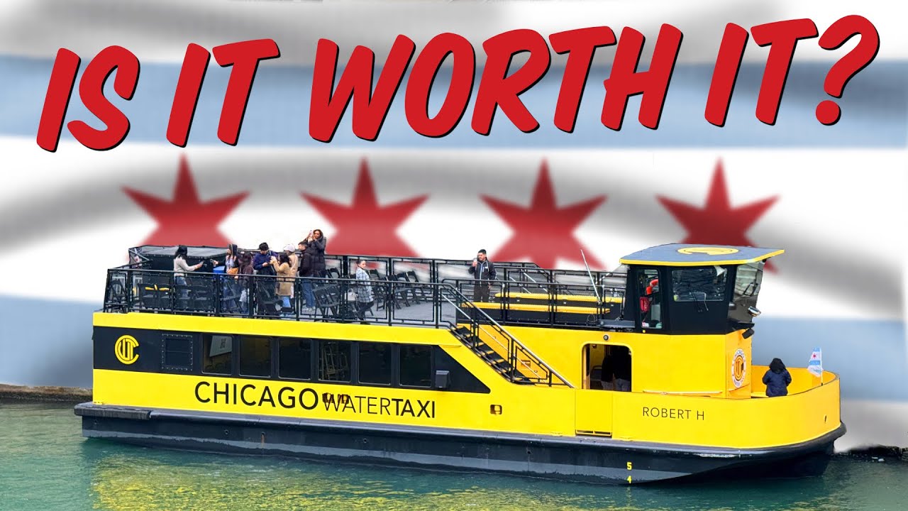 Chicago Ep. 1: Chicago Water Taxi 2025 : Michigan Avenue to Chinatown - is it worth it?  [4k 60fps]